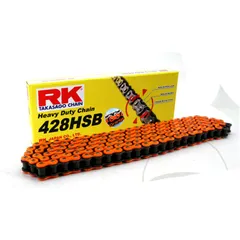 RK Standardkette 428 HSB in orange - für Motorräder ohne Schloss