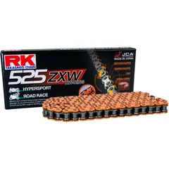 RK ZXW Kette orange 525 für Hochleistungs-Motorräder