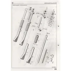 Feder Pränafa Satz 410mm 22mm 4mm für Hercules Prima GT, GX, Presto, Pronto MG00026452