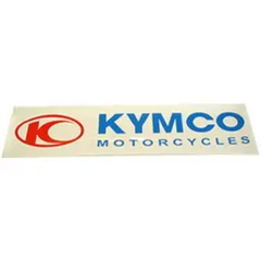 Aufkleber Kymco 111x27mm transparent 10258