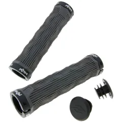 n8tive double lock-on grip set GEO 130mm - grey 150048GR