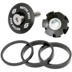 n8tive Spacer Kit inkl. Ahead-Kappe - schwarz 150069BK