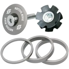 n8tive Spacer Kit inkl. Ahead-Kappe - grau 150069GR