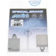 Bremsklötze Bremsbeläge Polini organisch für Piaggio Quartz, Italjet Formula, Piaggio SKR 174.0025