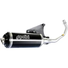 Schalldämpfer Auspuff Polini für Vespa Primavera, Sprint, LX 125ie / 150ie 3V 4-Takt 190.0039
