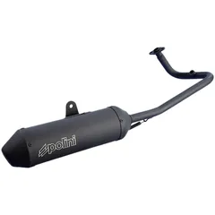 Auspuff Polini Sport schwarz matt für Peugeot Kisbee 50 ie 4T Euro5 2021- 190.0080