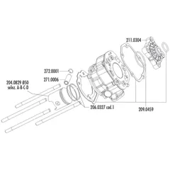 Zylinderkopf Kalotte Polini Aluminium Racing 80ccm 50mm für Piaggio / Derbi Motor D50B0 211.0304