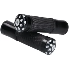 handlebar grip set CNC milled black 21393