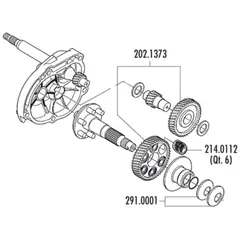 rubber dampers Polini Flexible Coupling - 6 pieces 214.0112