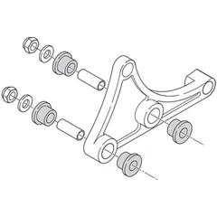 exhaust bracket Polini Big Evolution TWD for Piaggio 214.0113