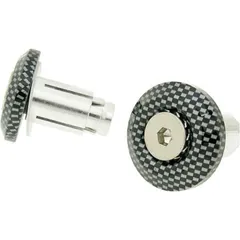 Lenkergewichte Lenkerende Vibrationsdämpfer Mini CNC - Carbon-Look 21619