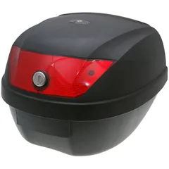 Top Case black - lock with 2 keys, red lens - 28L capacity 22750