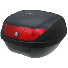 Top Case maxi trunk black - lock with 2 keys, red lens - 51L capacity 22752