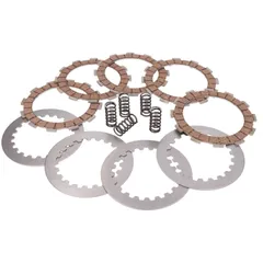 clutch plate / disc set reinforced +20% 5-friction plate type for Derbi EBE, EBS, D50B0 28045