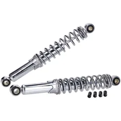 shock absorber set / shocks 300mm adjustable chrome for Puch, Schwalbe, Star, Spatz 29676
