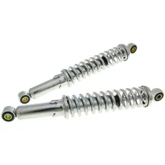 shock absorber set / shocks 340mm adjustable chrome for Puch 29681