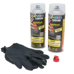 Abziehlack-Set Dupli-Color Sprayplast transparent glänzend 2x400ml 33698-TR-SET
