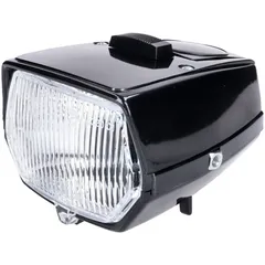 headlight square black for moped 34165
