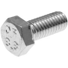 Bolzen Schrauben 6-kant DIN933 M5x12 Vollgewinde verzinkt (50 Stück) 34273