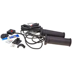 heated grip kit Koso black 130mm for quad, ATV (w/ thumb throttle) 36048
