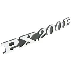 Emblem Logo Schild / Schriftzug "PX200E" für Seitenverkleidung für Vespa PX 200 E 36356