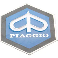 horn cover emblem / badge Piaggio 31x36mm aluminum to glue for Vespa PK50, PK80 82-88 36365