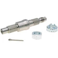 transmission output shaft 143mm incl. nut, crown nut, splint for Piaggio, Vespa 125, 150cc 2-stroke (-1999) 36489