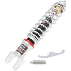 rear shock absorber Carbone Hi-Tech 340-365mm chrome for Vespa 50-90-125 Primavera, ET3 36533