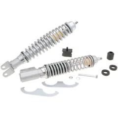 shock absorber kit front & rear Sport Elegance silver color for Vespa PX, PE 125, 150, 200 36699