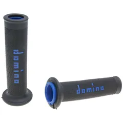 Griffgummis Griffe Satz Domino A010 On-Road schwarz / blau mit offenen Enden 37196