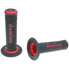 Griffgummis Griffe Satz Domino A190 Off-Road schwarz / rot 37220