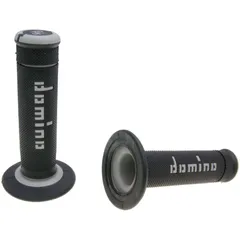handlebar grip set Domino A190 off-road black / grey 37224