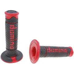 Griffgummis Griffe Satz Domino A260 Off-Road schwarz / rot 37229