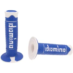 handlebar grip set Domino A260 off-road blue / white 37235