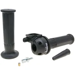quick action throttle kit Domino Moto 3.6°/ 74mm black - universal 37254