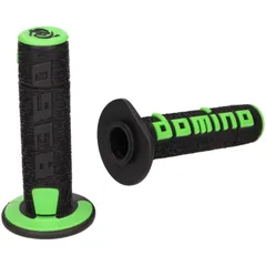 handlebar grip set Domino A360 off-road black / green 37523