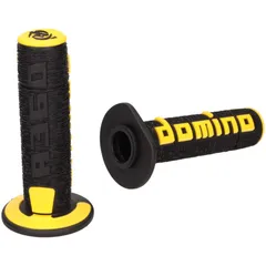 handlebar grip set Domino A360 off-road black / yellow 37528