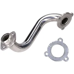 exhaust manifold stainless steel, unrestricted for Aprilia SX, RX, Derbi Senda, DRD, X-Treme, SM, Gilera RCR, SMT 38711