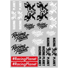 Sticker Set Dekorsatz Aufklebersatz Racing Planet 29,7x21cm 20-teilig klar 38771