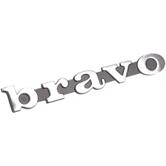 Emblem Logo Schild / Schriftzug "bravo" zum Stecken für Piaggio Bravo, Vespa Bravo 38799