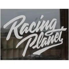 Sticker Aufkleber Racing Planet 200x115mm weiß 38876