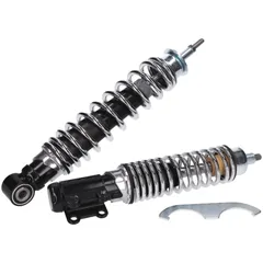 Federbein Fahrwerkskit / Stoßdämpfer Satz Carbone Sport schwarz / Chrom für Vespa ET4, LX, LXV 125-150ccm 39284