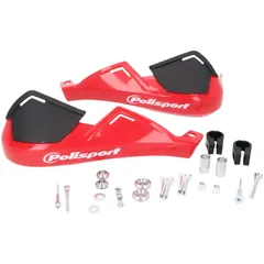 handguards Polisport Evolution Integral red for 22mm diameter handlebar 39863