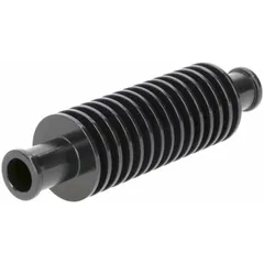 Durchlaufkühler / Minikühler Aluminium schwarz rund (133mm) 17mm Schlauchanschluss 39871