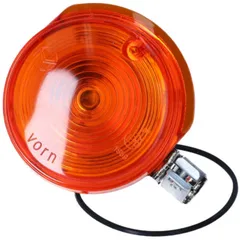 Indikator Blinker vorn 80mm orange, Endkappe Chrom für Simson S50, S51, S70, SR50, SR80 40721
