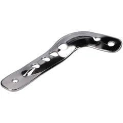 Schalldämpfer Auspuffstrebe / Haltestrebe Auspuff kurz Chrom für Simson S51E, S70E, S53E, S83E Enduro 40791