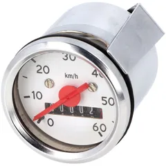 speedometer 60km/h round shape 48mm for Simson S50, S51, S70, Schwalbe, Sperber, Habicht, Star 40900