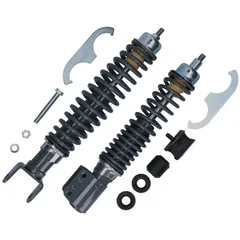 Shock absorber kit front + rear Carbone Sport RS adjustable black for Vespa PX 80ccm - 200ccm 40992