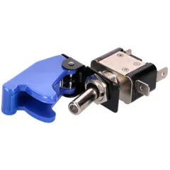 switch w/ safety cap and LED - blue 41222