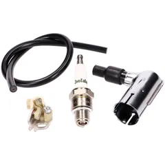 Zündung Set mit Kerzenstecker, Zündkerze, Unterbrecher, Kabel für Simson S50, S51, Schwalbe, Sperber, Star, Habicht, Spatz 41632